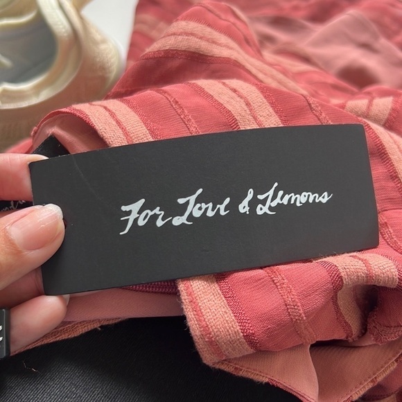 NWT For Love and Lemons Alessandra Striped Mini Skirt - Picture 9 of 9